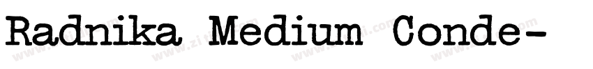 Radnika Medium Conde字体转换